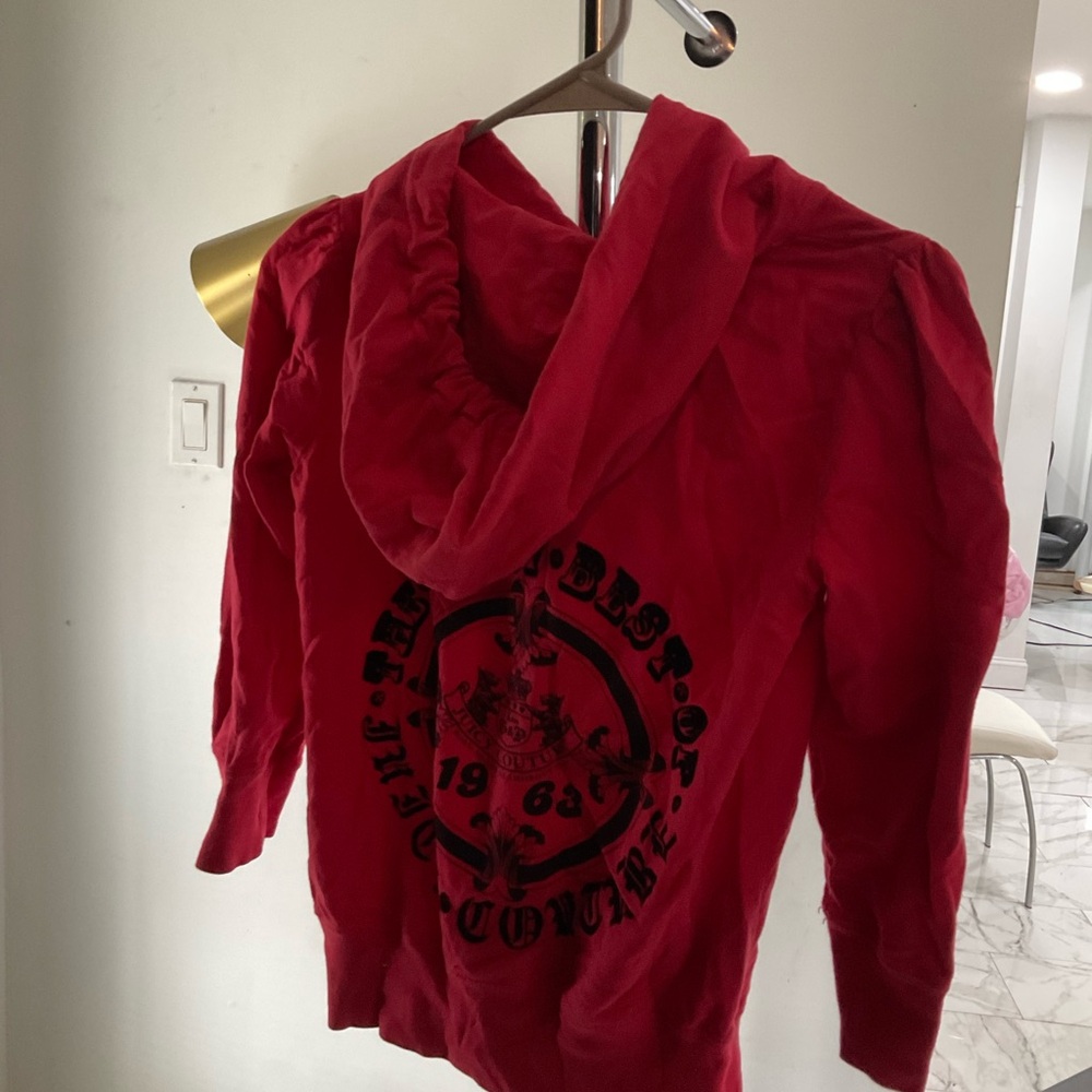 Juicy Couture Red V-Neck Sweater